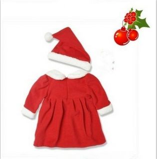 Beautiful and Lovely Baby Girls Christmas Dress Skirt Christmas Hat Suits