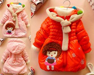 Baby Girls Kids Clothes Coats Princess Snowsuit Jacket Gown Outerwear Clothing