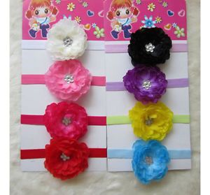 8pcs Kid Baby Girl Headband Hairband Hairbow Hair Flower Clip Headwear Free SHIP