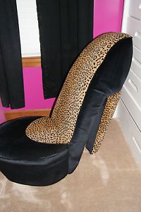 Cheetah Leopard Print High Heel Shoe 