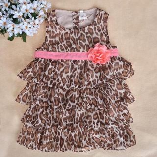 Baby Kids Toddler Girl Dress Clothes Pettiskirt Tutu Skirt Leopard 2 3Year NL09