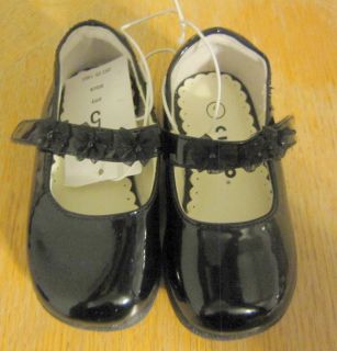 Toddler Girls Black Patent Mary Jane Dress Shoes Size 5