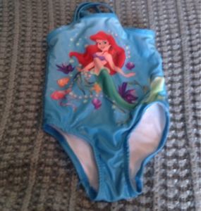 Girls Size 2T Disney Princess Ariel Little Mermaid Bathing Water Suit
