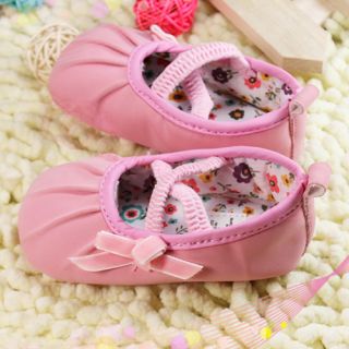 Infant Toddler Baby Girl Pink Ballet Dress Crib Shoes