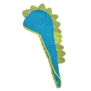 Cut Toddler Baby Girls Boys Dinosaur Animal Crochet Knit Woolly Cap Pigtail Hat