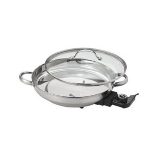 Aroma afp 1600s Gourmet Series Stainless Steel Electric Skillet