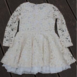 Pretty Girls Baby Toddlers Lace Flower Princess Skirt Kids Formal Dress 2 7Years