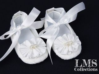 New Toddler Baby Girl White Lace Mary Jane Handmade Elegance Shoes Size 2