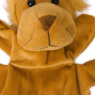 Lion Tiger Glove Hand Finger Puppets Set Animal Story Telling Kids Plush Toys