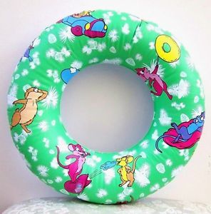 21" Animals Mouse Green Inflatable Pool Swim Float Ring Kid Fun Toy New