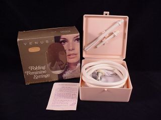 Vintage Venus Folding Feminine Syringe Douche Enema in Original Box