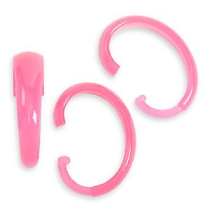 12 Neon Pink Effortless Shower Curtain Hooks Hot Pink Shower Hooks New