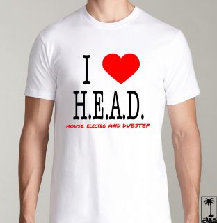 Head EDM EDC Hardfest Rave Concert DJ Club Dubstep Electro House T Shirt