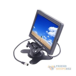 7 inch DVD VCR TFT LCD Color Monitor for Car Reverse Rearview Backup Camera New