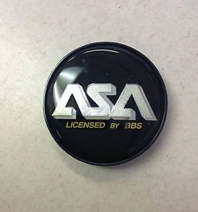 ASA Wheel Center Cap Licensed by BBs Black and Gold 83225 2 25" Diameter