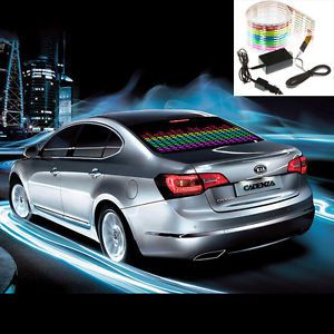 Sound Music Activated Car Sticker Equalizer LED Colourful Flash Light 90 10cm