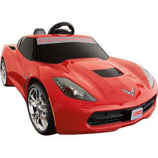 Fisher Price Power Wheels Corvette Stingray 12 Volt Battery Powered Ride on Red