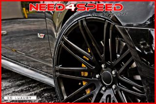 20" XO Milan Matte Black Concave Wheels Rims Fits Infiniti M35 M37 M45 M56