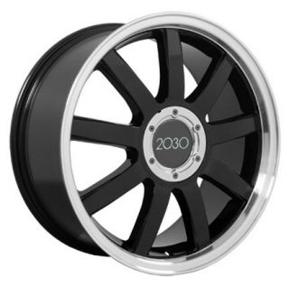 18" Black RS4 Style Deep Dish Wheels Set of 4 Rims Fit Audi A4 A6 A8 Allroad TT