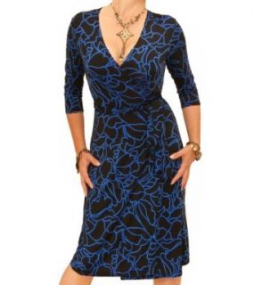 Blue Banana   Squiggle Print Wrap Dress at  Women�s Clothing store