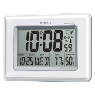 Seiko QHR020WLH R Wave Atomic Desktop Clock   Desktop Clocks