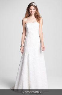 BLISS Monique Lhuillier Strapless Beaded Lace Wedding Dress (In Stores Only)