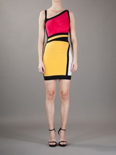 Hervé Léger 'nolita' Colour Block Dress   Al Duca D'aosta