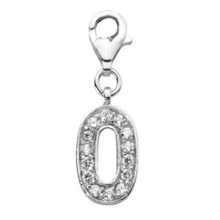 Amore La Vita™ Cubic Zirconia Number 0 Charm in Sterling Silver