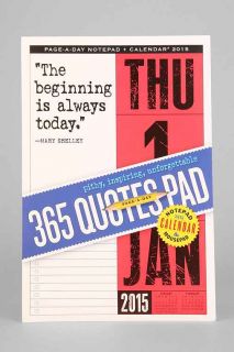 365 Quotes Pad Page A Day 2015 Notepad + Calendar