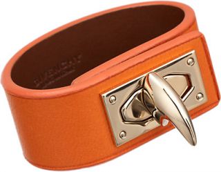 Givenchy Shark Lock Leather Bracelet