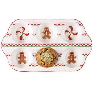 Boston Warehouse Sugar and Spice Six Cup Muffin Baking Pan, 15 Inch by 