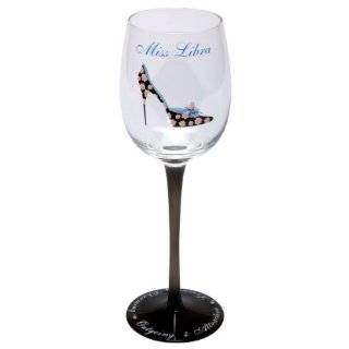   Wine Glass, Rhinestone Studded Long Stem, Red Rhinestones Kitchen