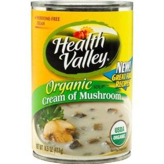 Health Valley Organic Soup, Cream Of Mushroom, 14.5 Ounce Cans (Pack 