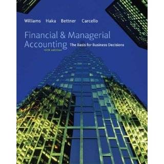 Financial & Managerial Accounting Jan Williams  Kindle 
