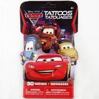  Disney Cars 2 Party Pack, 50 Temporary Tattoos: Health 