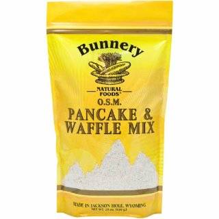 Bunnery Natural Foods Pancake and Waffle Mix, Whole Grain, 18 Ounce 