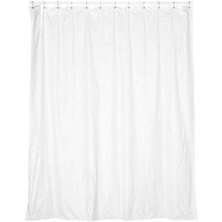   72 Inch Wide by 78 Inch Long Vinyl Shower Curtain Liner, White