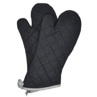 Flame Retardant Quilted Oven Mitts Commercial Grade (2 Pack)