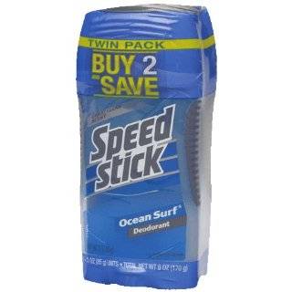  Mennen Speed Stick Deodorant Ocean Surf 3 Oz. (Pack of 6 