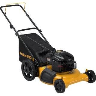   in 1 Side Discharge, Mulch and Bag with High Wheel Push Mower, 21 Inch