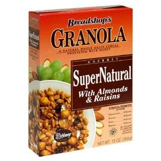 Breadshops Granola Cereal, Honey Gone Nuts, 14 Ounce Boxes (Pack of 6 