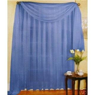   , 60 WIDE SET OF 2 SHEER VOILE CURTAINS / TAILORED CURTAIN PANELS