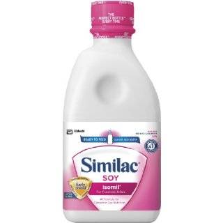 Similac Soy Isomil, Ready to Feed, 32 Fluid Ounce Bottles (Case of 6)
