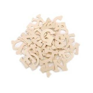 Darice Wood Letters 1.75X3mm 36/Pkg Casual Day 9181 18; 3 Items 