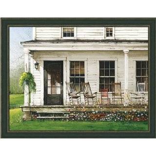  Front Porch Rockers Antique Decor Country Framed Print 